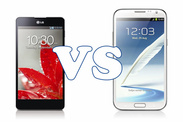 A comparison between the LG Optimus G and the Samsung Galaxy Note 2