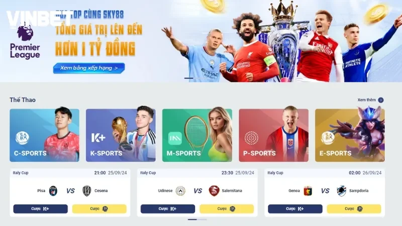 Tên miền mới VINBET